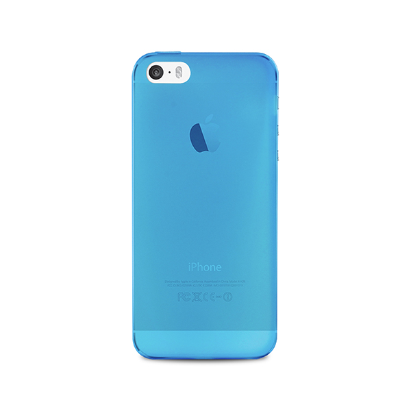 COVER IPHONE 5/5S SLIM BLU PI&ugrave; PELLICOLA PROTETTIVA
