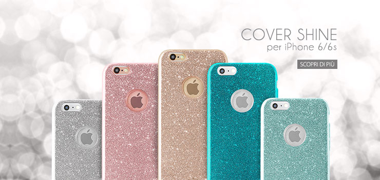 COVER IPHONE 6/6S GLITTER ORO
