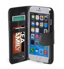COVER IPHONE 6 FLIP ORIZ+VANI CART BLACK