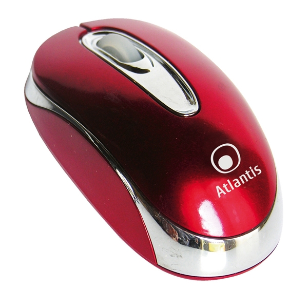 [07775] MINI MOUSE OTTICO COLORE ROSSO/ARGENTO