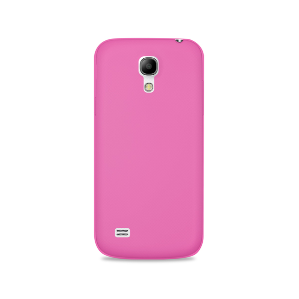 COVER SAMSUNG S4 MINI SLIM ROSA CON PELLICOLA PROTETTIVA