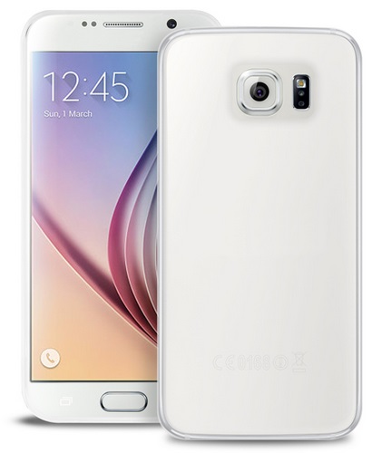 COVER SAMSUNG S6 EDGE SLIM PTRASPARENTE CON PELLICOLA PROTETTIVA