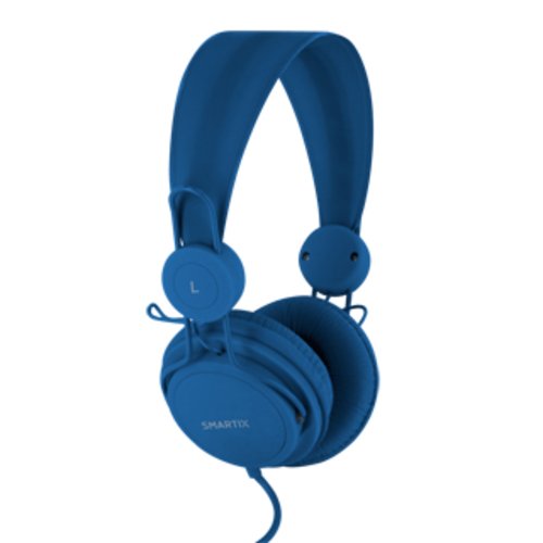 Cuffia Atlantis con microfono blu
