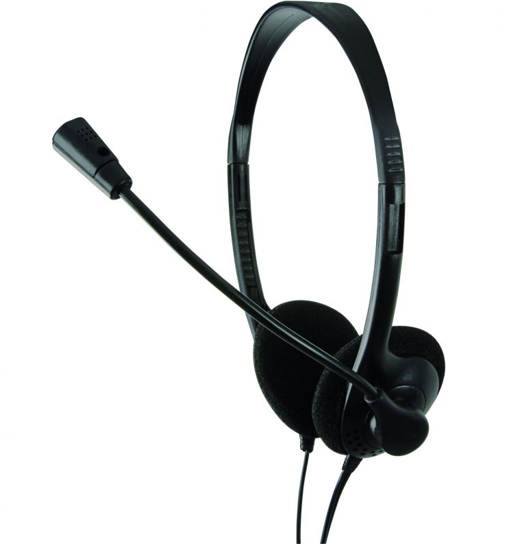 Cuffia Logilink con Microfono per PC - Nera