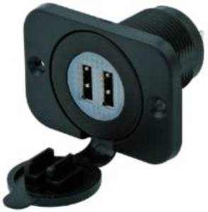 [08/01528] Doppia presa USB da pannello 5V 2.1A - 12V e 24V