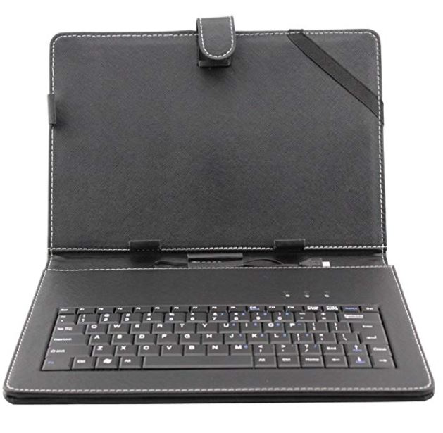 Custodia per Tablet 10" con Tastiera - Nero