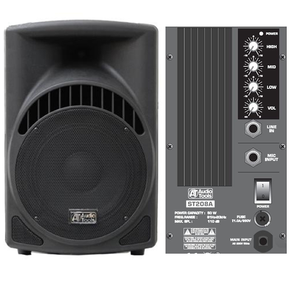 [ST208A] Diffusore 2 Vie 50W con woffer da 8"