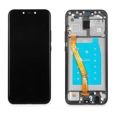 [DST-01274] DISPLAY COMPATIBILE NERO HUAWEI MATE 20 LITE SNE-LX1 CON FRAME