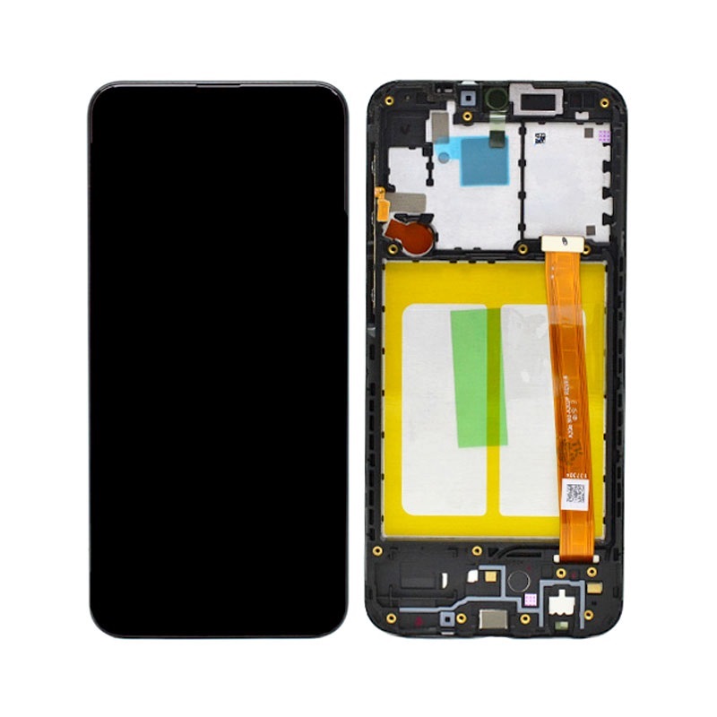 Display Lcd completo di touch screen e frame Originale per Samsung Galaxy A20E SM-A202F - Nero