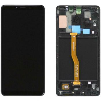 Display Lcd completo di touch screen e frame Originale per Samsung Galaxy A9 2018 SM-A920F - Nero