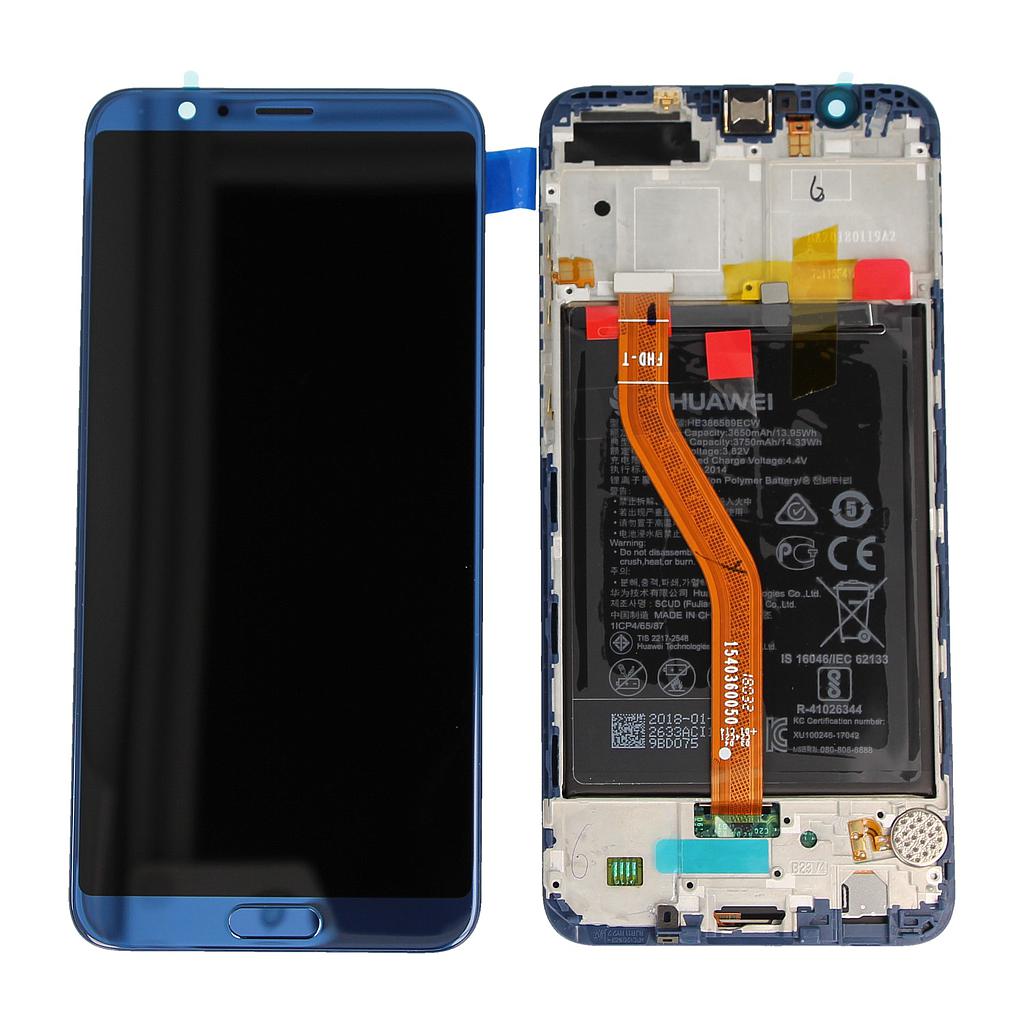 [DST-00770] Display Lcd completo di Touch Screen + Frame e Batteria originale per Huawei Honor View BKL-L09 - Nero