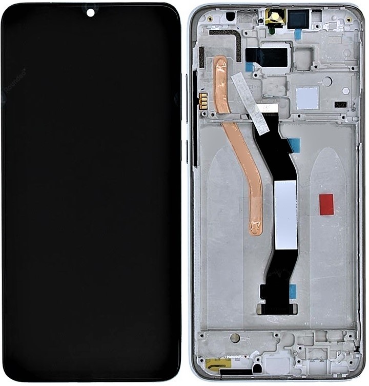 [56000500G700] Display LCD Originale completo di touch screen e frame per Xiaomi Redmi Note 8 Pro - Grey