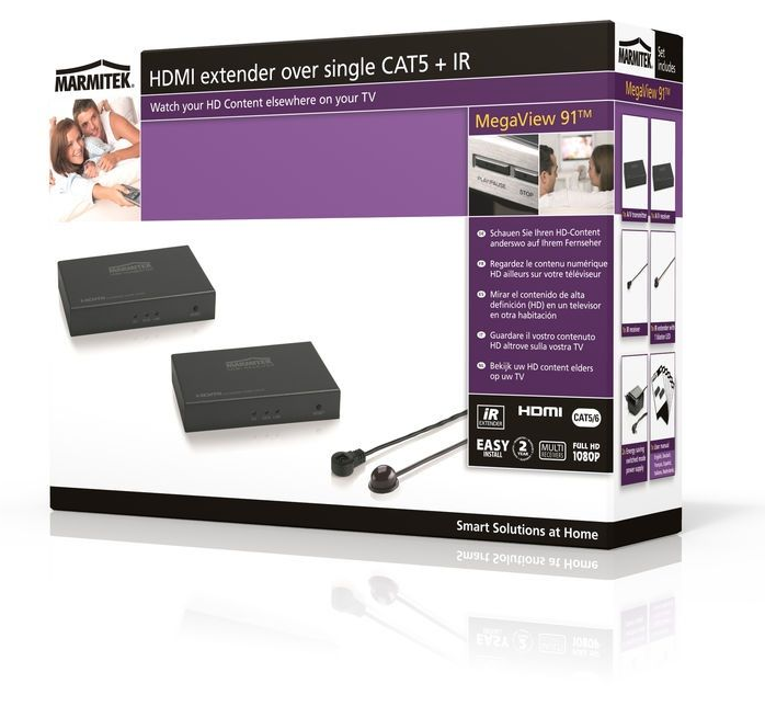 EXTENDER HDMI CON CAVO LAN CAT5 + IR