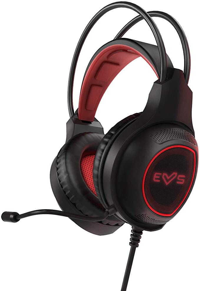[448791] ENERGY CUFFIE GAMING ESG 2 LASER ROSSO NERO