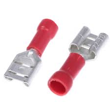 Faston Femmina da crimpare ROSSO 6.3mm