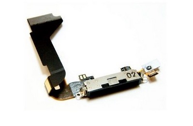 Flat connettore di ricarica iPhone 4 Nero con microfono incluso