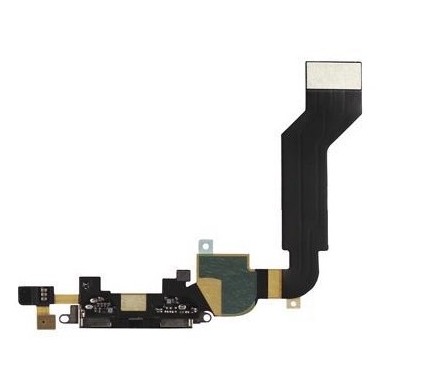 [SPD1892N] Flat connettore di ricarica iPhone 4S Nero con microfono incluso