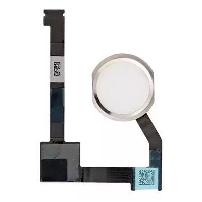 [DST-00817] FLAT TASTO HOME APPLE IPAD AIR 2, IPAD MINI 4 COMPLETO DI TASTO ESTERNO BIANCO