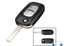 GUSCIO COVER KEY CHIAVE 2 TASTI TELECOMAND PER RENAULT MODUS TWINGO KANGOO CLIO
