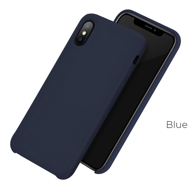 [PUR.X.BL] HOCO Pure series cover protettiva per iphone X - Blu