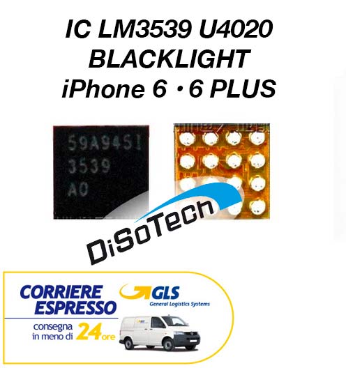 IC U4020 LM3539 per Blacklight iPhone 6 e 6 Plus