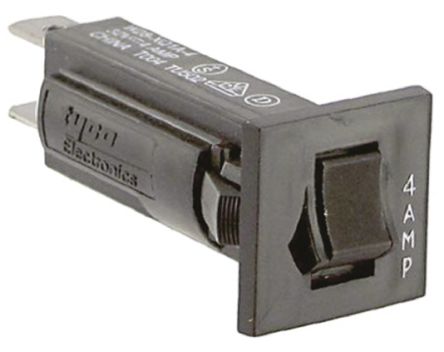[W28-XQ1A-4] Interruttore automatico fusibile 4A PUSH TO RESET FBT