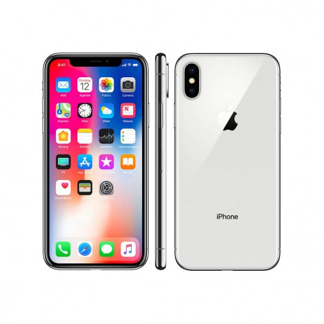 [DST-01641] iPhone X 256Gb Silver Rigenerato grado A