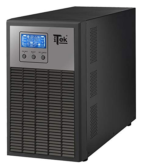 [ITUWPP3K] ITEK UPS WINPOWER 3000 - 3000VA/2400W, ON LINE, 6 BATT, LCD, 4XSHUCKO, AVR, RS232, USB. T BLOCK