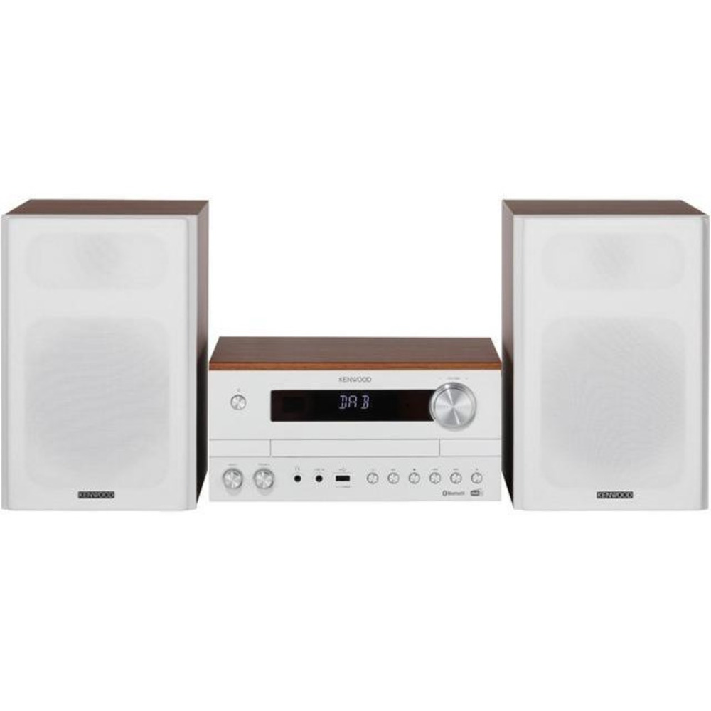 [M-820DAB] Kenwood M-820DAB Microsistema audio per la casa Bianco, Legno 50 W