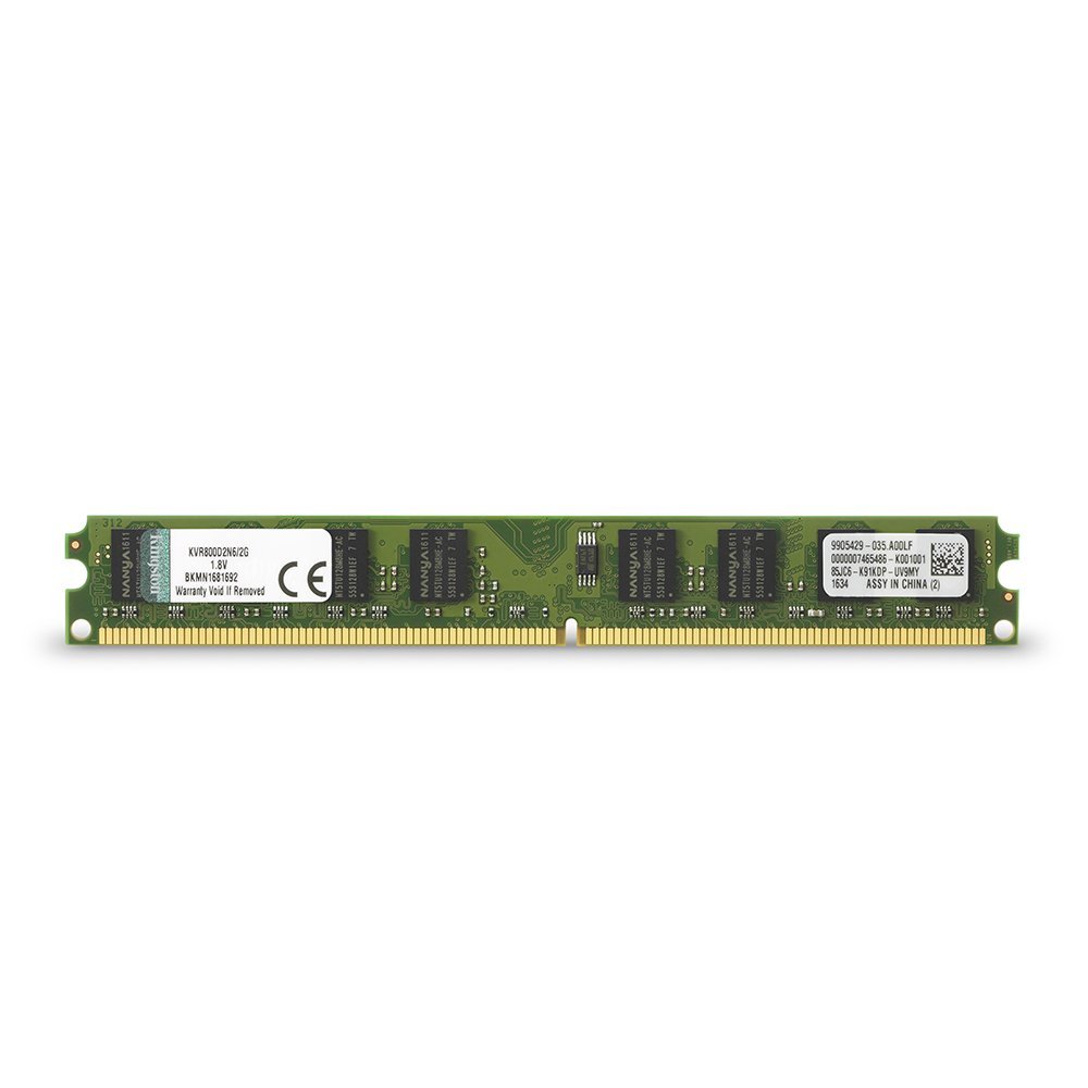[KVR800D2N6] Kingston KVR800D2N6 Memoria RAM, 800 MHz, DDR2, Non-ECC, CL6, DIMM, 240 Pin, 2 GB