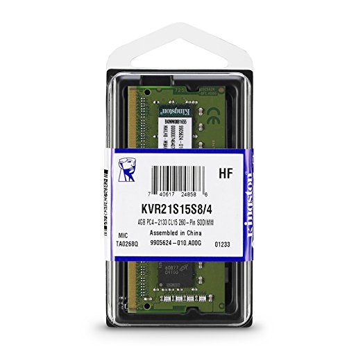 [16597] Kingston RAM Memoria DDR4 per Notebook, 2133 MHz CL15 SODIMM 4 GB