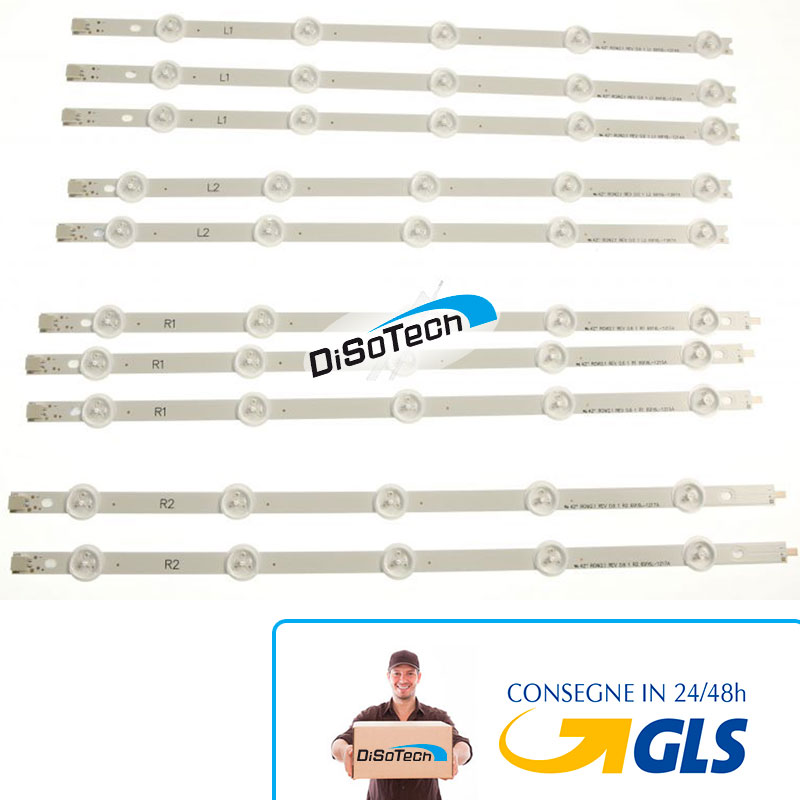 [DST-00592] KIT 10 BARRE LED Backlight PER 42" (3R1+3L1+2R2+2L2) 42LA6130 Compatibili