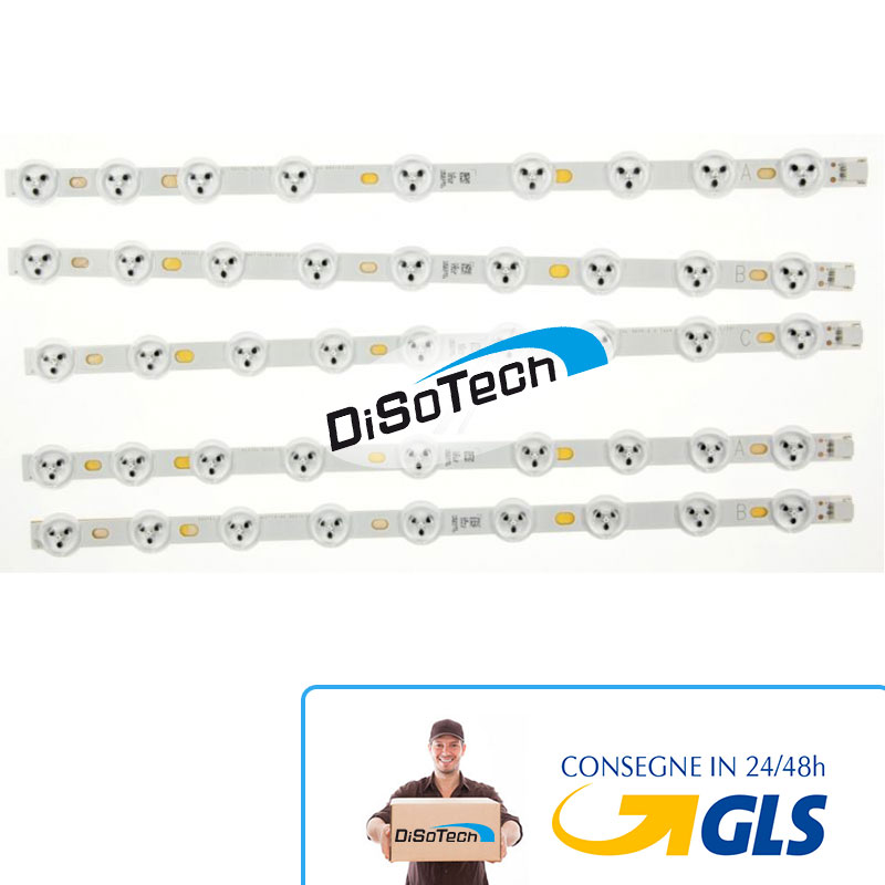 KIT 5 BARRE LED BACKLIGHT 39" DL 0.36A U3-R6.5 VESTEL NEO