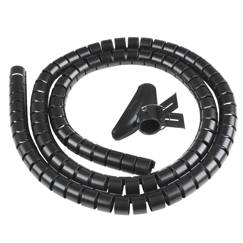 KIT CON SPIRALE 2,5mt NERA AVVOLGICAVI