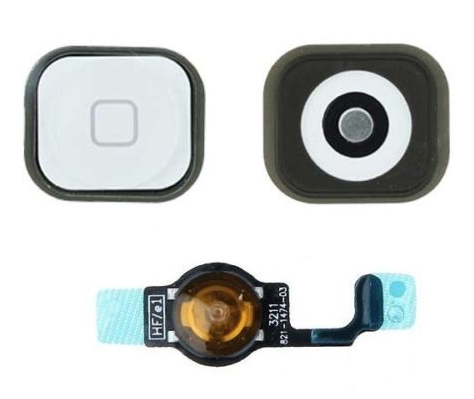 Kit Flat Home + Tasto + Membrana iphone 5 Bianco