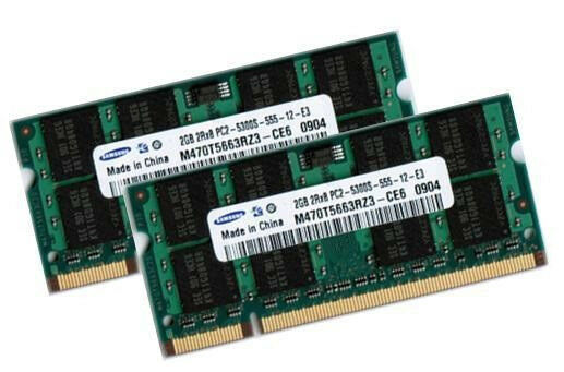 [DST-00869] Kit Ram 4GB (2x2GB) Samsung DDR2 SO-DIMM 667 MHz PC2 5300 CL6 per Apple MacBook - M470T5663RZ3-CE6