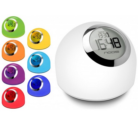 LAMPADA LED DA TAVOLO CON OROLOGIO/SVEGLIA