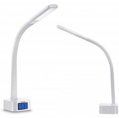 [14950] LAMPADA LED DA TAVOLO CON OROLOGIO/SVEGLIA NT-L13