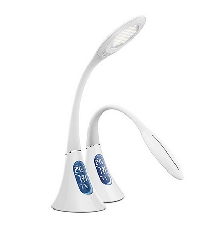[14961] LAMPADA LED DA TAVOLO MULTIFUNZIONE CON ORARIO/SVEGLIA/CAL./TEMP. NT-L10