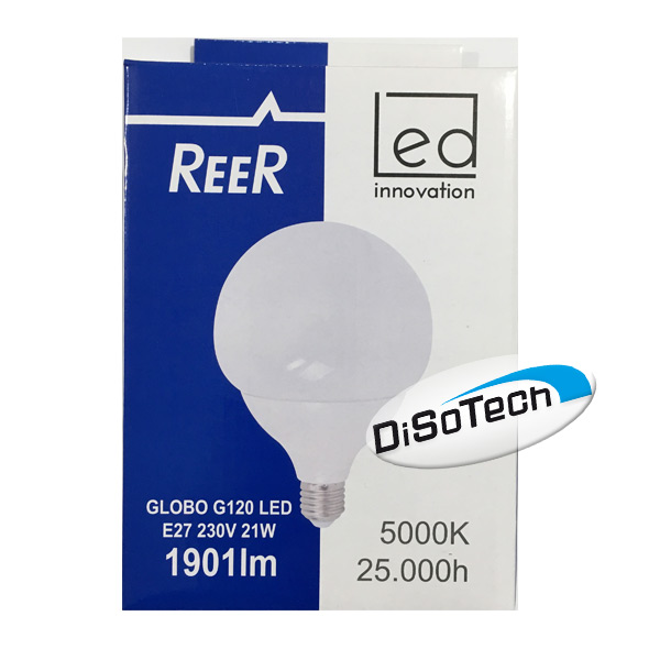 Lampada LED Globo G120 E27 220V 21W 5000K Bianco freddo