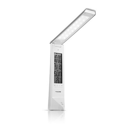 LAMPADA LED PORTATILE RICARICABILE PIEGHEVOLE CON ORARIO/CALEND./TEMP. NT-L02