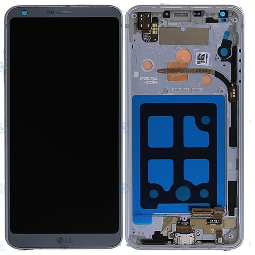 [ACQ90290001] LCD + TOUCH FULL-SET PER LG G6 (H870) ICE PLATINUM