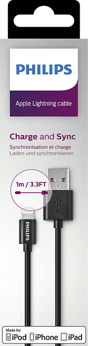 [DLC2404V/10] LIGHTNING CAVO IPHONE/IPAD- SPINA LIGHTNING SU SPINA USB 1M