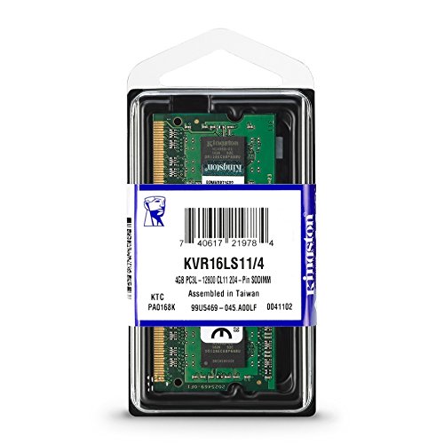 [KVR16LS11/4] Memoria RAM Kingston 4GB 1600MHz DDR3L Non-ECC CL11 SODIMM 1.35V 204 Pin