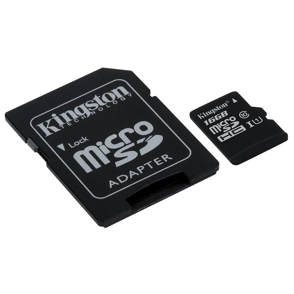 [15220] MICRO SD 16GB C10 45MB/S KINGSTON