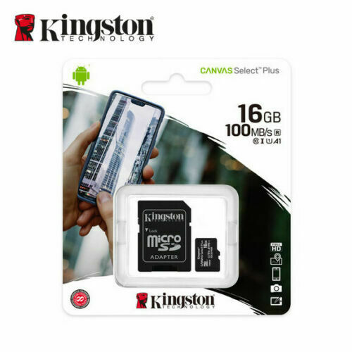[SDCS2/16GB] Micro SD Kingston Canvas Select Plus 16GB C10 con Adattatore