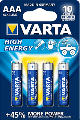 [var4903] Ministilo blister 4pz VARTA HIGH ENERGY AAA