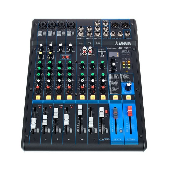 [MG10XUF] Mixer Yamaha 10 canali USB con alimentazione phantom ed effetti