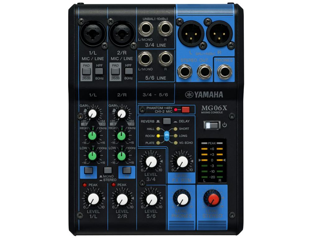 [mg06-x] MIXER YAMAHA MG06X 6 CANALI CON EFFETTI