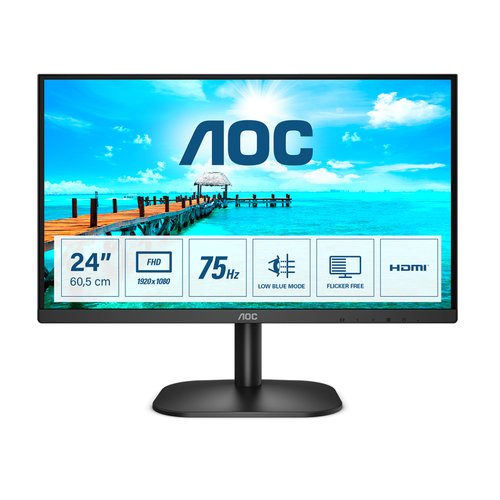 Monitor Led 24'' Wide VA1920X1080 VGA HDMI VESA - Aoc